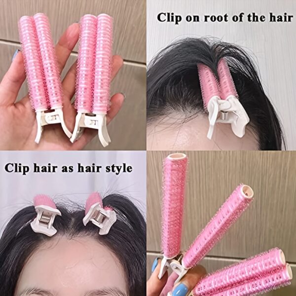 1pcs/2pcs Hair Rollers Volumizing Curlers Root Clips Fluffy Instant Bang Heatless Hair Curler No Heat Styling Tool - Image 3