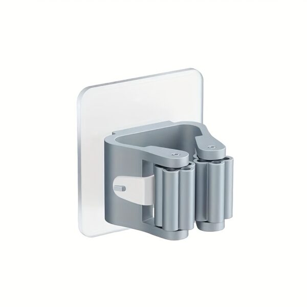 Easy-Install Punch-Free Mop & Broom Holder - Space-Saving, Durable Wall Organizer for Modern Homes - Image 5