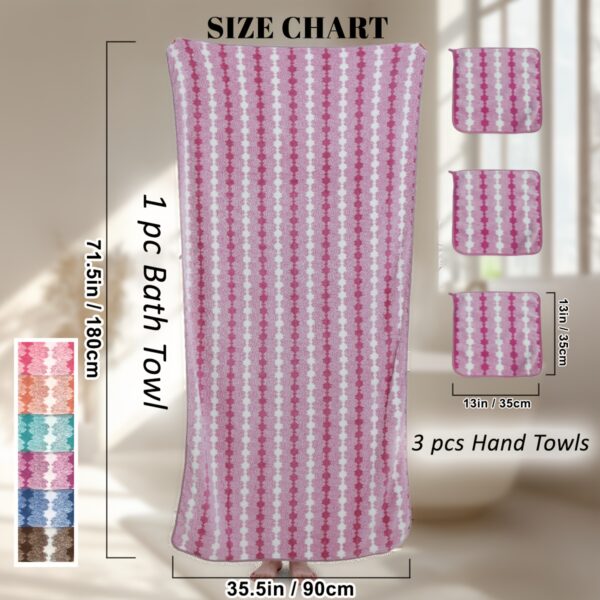 1pc Extra Large Bath Towel for Woman Ultra Soft Ultra Absorbent Quick Drying, Wash Cloths - Image 6