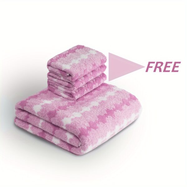 1pc Extra Large Bath Towel for Woman Ultra Soft Ultra Absorbent Quick Drying, Wash Cloths - Image 5