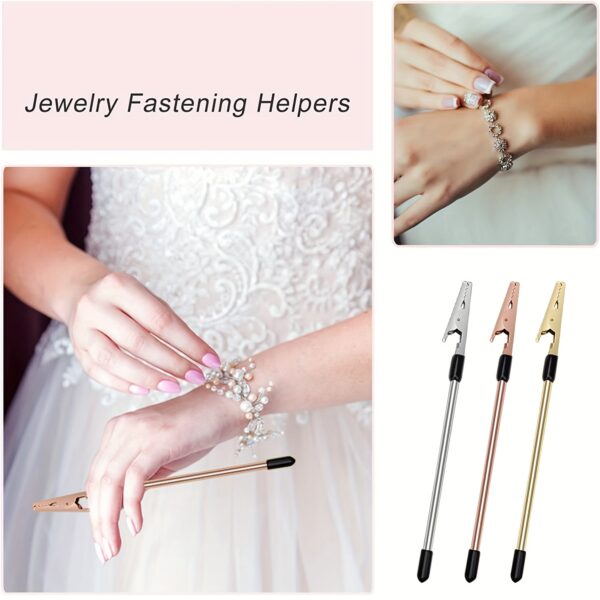 1Pc Easy-to-Use Bracelet Fastening Helper - DIY Jewelry Tool for Repair & Creation with Hook and Clip Features - Crafting Essential - Image 2