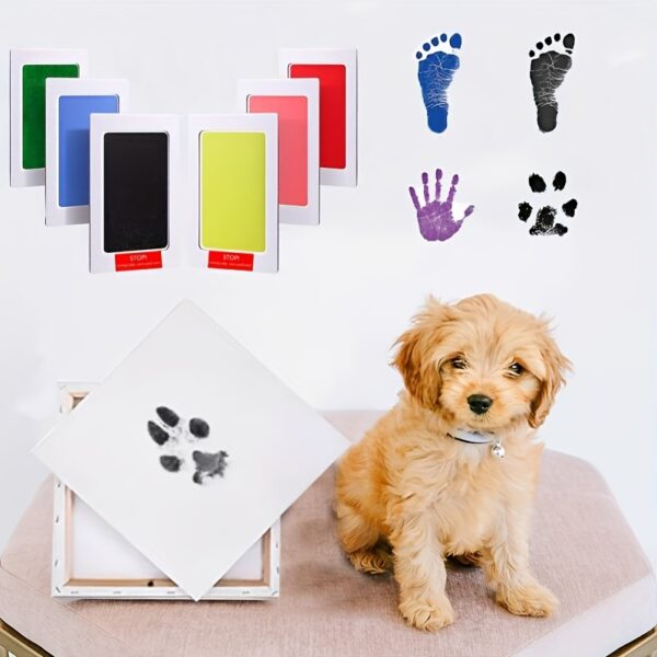 Pet Paw Print Ink Pad For Dogs, Touchless Ink Pad Pet Footprint Pad For Memorial Supplies - Image 8