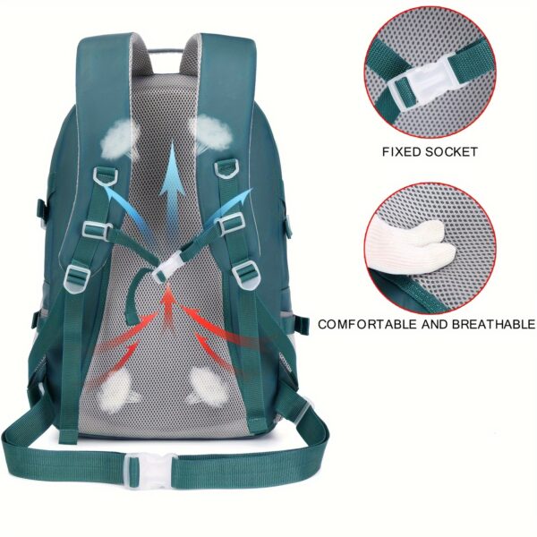 Outdoor Travel Backpack, Large Capacity Sports Camping Backpack, Laptop Backpack For Men And Women With Shoe Storage, School Bags, Easter Valentines Gifts - Image 8