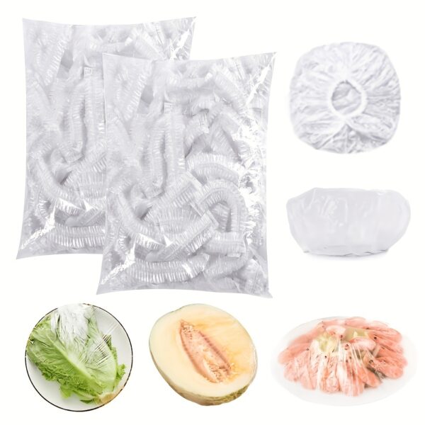 [Hot-Sale] 100pcs Colorful Disposable Cling Film Covers - Food Grade Plastic, Perfect for Kitchen, Picnics & BBQs - Image 5
