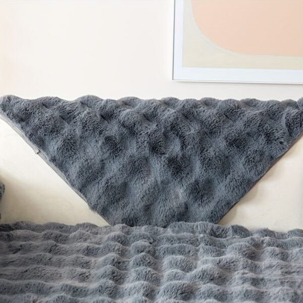 1pc Imitation Rabbit Plush Sofa Cover Winter Warm Thick Plush Soft Sofa Slipcover Pet Favorite Non-slip Protective Couch Cover Furniture Protector For Bedroom Office Living Room Home Decor - Image 14