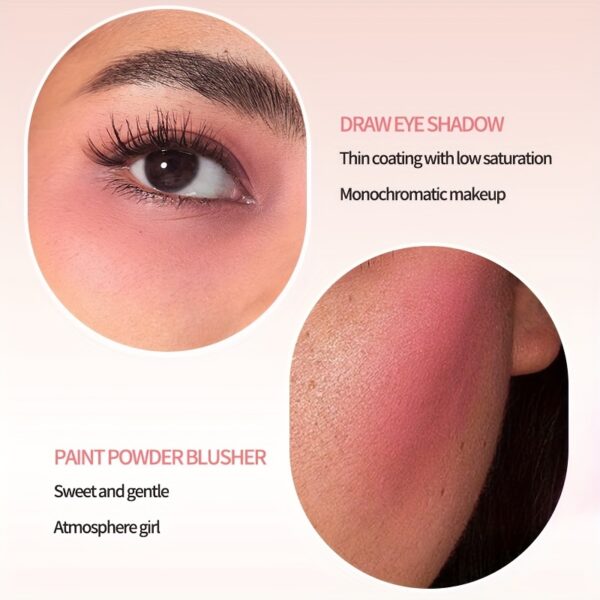 6-Shade Matte Blush Powder - Waterproof, Brightens All Skin Tones, Flawless Finish for a Radiant Look - Image 14