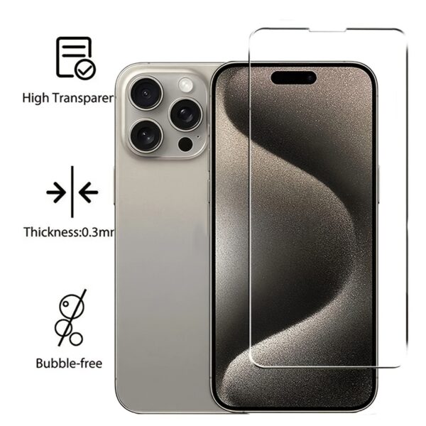 iPhone HD Tempered Glass Screen Protection - 4pcs for 11 12 13 14 15 Pro Max 14 15 Plus - Protective Glass Film - Image 7
