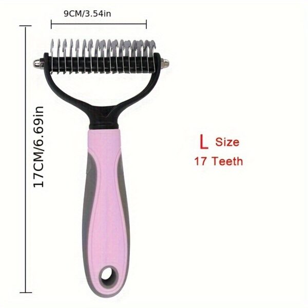 Premium Pet Hair Knot Cutter Comb - Dual-Action Grooming Tool for Effortless Mat Removal - Safe & Effective on Dogs and Cats - Ideal for All Fur Types - Image 14