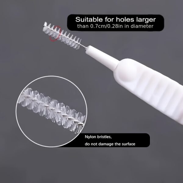 12pcs/set impact resistant small brush holes, gap cleaning, shower head cleaning, phone hole cleaning, keyboard cleaning, keyboard cleaning - Image 7