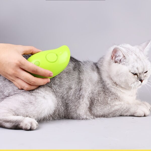 USB Rechargeable Self-Cleaning Electric Cat Grooming Brush - Steam Massage Comb for Cats & Dogs, Removes Tangles and Loose Fur - Image 6