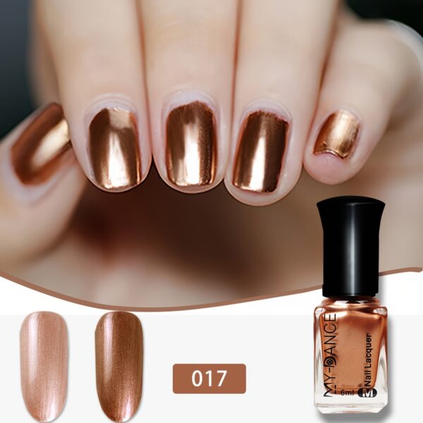 Quick-Dry Mirror Nail Polish for Women - Metallic Shine, Long-Lasting & Hypoallergenic, Lead-Free Formula - Image 11