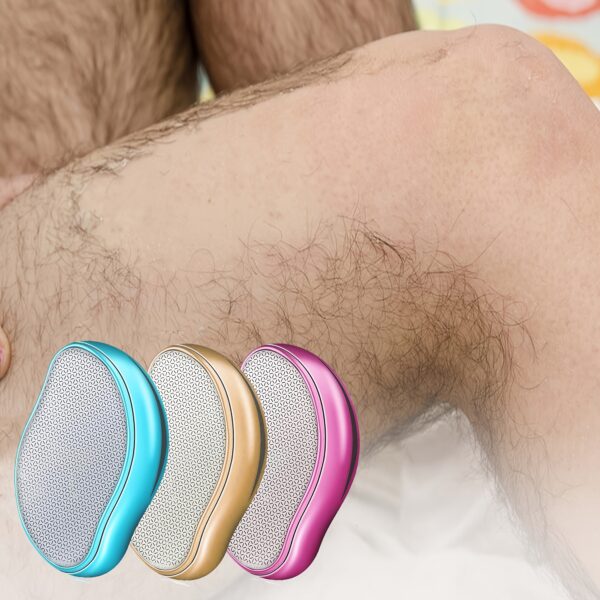 [Painless Hair Eraser] Painless Crystal Hair Eraser 1pc - Reusable & Waterproof Hair Removal Tool for Men & Women, Smooth Back, Arms, Legs