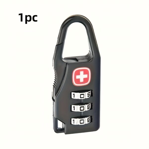 [Anti-Theft Padlock] 1/2/4/6/10pcs Durable Anti-Theft Travel Sentry Approved Mini Padlocks | 3-Digit Password Lock for Luggage, Backpacks, And Suitcases - Universal, Stylish, Easy to Set - Image 8
