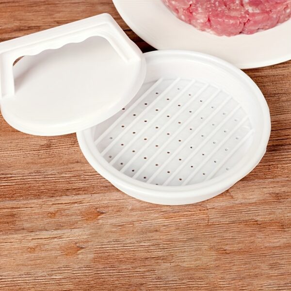 [1pc Non-Stick Burger Press] 1pc Burger Press, Patty Press, Cheeseburger Press, Creative Burger Press, Non-Stick Hamburger Press, Patty Maker Mold For Meat Beef Cheese Veggie, Burger Maker For Outdoor Picnic Grill Barbecue, Kitchen Tools, Kitchen Supplies - Image 7