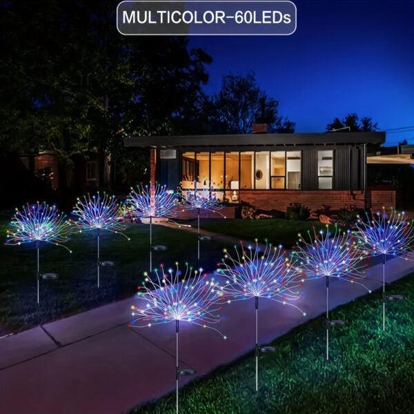 Fireworks Lights Outdoor, Solar Firework Lights Outdoor IP65 With 8 Lighting Modes Firework Solar String Lights For Garden Patio Backyard Decor 420LED/300LED/200LED/150LED/60LED - Image 7