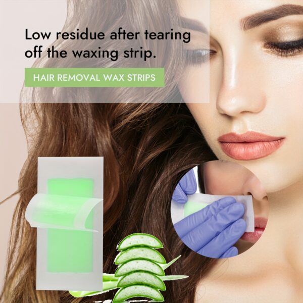 30pcs/set Honey Wax Strips, Facial Hair Removal Kit for Eyebrows, Upper Lip, Cheeks, Quick And Painless Hair Removal, Eyebrow Hair Remover - Image 8