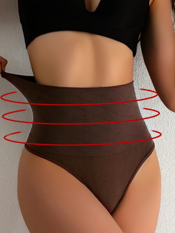 Seamless High-Waist Shaper Panties - Breathable Comfort, Firm Tummy Control - Essential Womens Shapewear for Daily Wear - Image 3