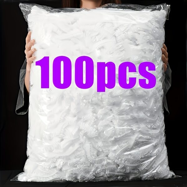 [Hot-Sale] 100pcs Colorful Disposable Cling Film Covers - Food Grade Plastic, Perfect for Kitchen, Picnics & BBQs