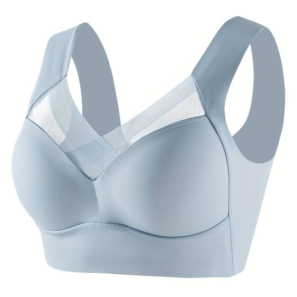Women's Wireless Sports Bra with High Elasticity & Thin Molded Cups - No Underwire, Side Coverage, Push-Up Support for Yoga, Running, Gym - Soft Pink, Elegant Design, Machine Washable, Strapless Bra - Image 13