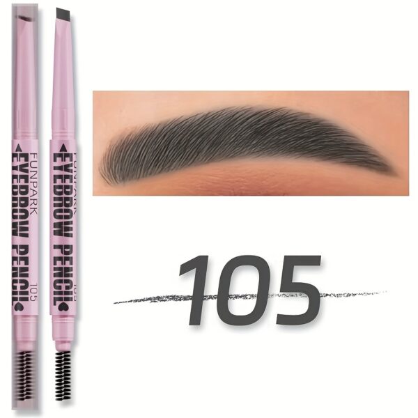 Extremely Fine Flat Core Double Heads Automatic Eyebrow Pencil Waterproof Long-lasting Easy Ware Eyebrow Pen with Eyebrow Powder Eyebrow Dye Dark Brown Light Brown Taupe Black Eyebrow Dye Eyebrow Cream Eyebrow Cream Eyeliner - Image 10