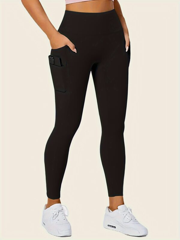 High Rise Butt Lifting Seamless Leggings with Phone Pockets, Women's Underwear & Shapewear - Image 8