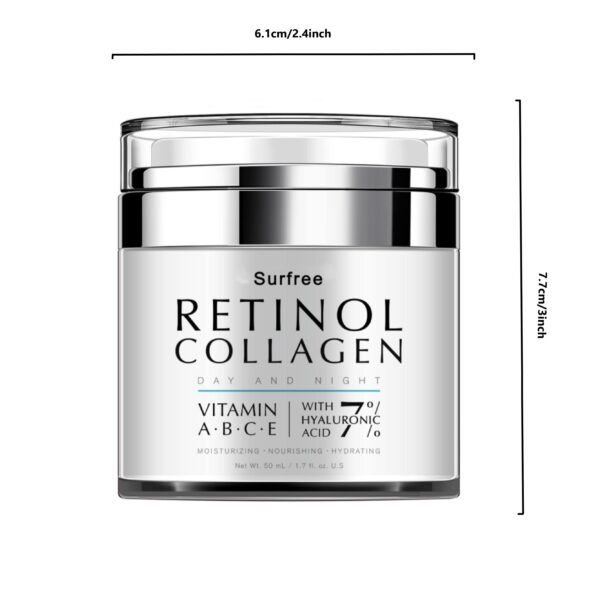 50ml Retinol Cream For Face Night And Day, Skin Cream With Retinol Collagen Face Cream, Vitamin C Moisturizer, Retinol Moisturizer For Face Sensitive Skin - Image 5