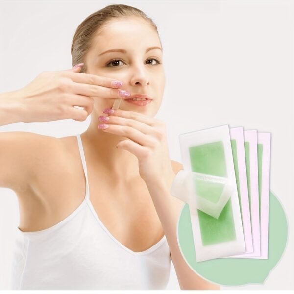 30pcs/set Honey Wax Strips, Facial Hair Removal Kit for Eyebrows, Upper Lip, Cheeks, Quick And Painless Hair Removal, Eyebrow Hair Remover - Image 6