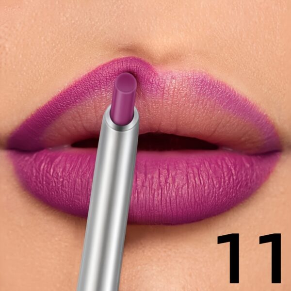 Waterproof Matte Lipliner Pencil Red Contour Tint Lipstick Long Lasting Non-stick Cup Moisturising Lips Makeup Cosmetic 12 Colors - Image 10
