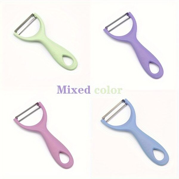 Stainless Steel Peeler, Ergonomic Handle, Easy Grip, Durable Kitchen Tool, Food-Safe Polypropylene Body, for Potatoes, Cabbage, Melons, Dishwasher Safe - Image 5
