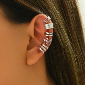 5pcs/set Fashion Trendy Design Classic Elegant Women's Ear Cuff, Iron Jewelry Set, For Women Daily Party Holiday Wearing