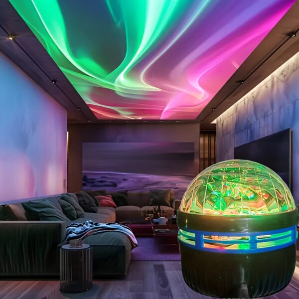 Aurora LED Mood Projection Light RGB Remote Control, Galaxy Star Projector, Bedroom Night Light Projector, Star Projector, Adult Room Decoration, Home Theater, Ceiling, Gift Decoration, Camping, Wedding Decoration, Amazing Projection Light Gift, Holiday P - Image 8