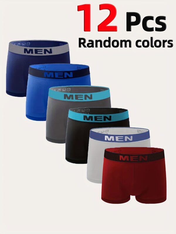 1/3/6 Pcs Men's Breathable Quick-drying Boxer Underwear High Elasticity And Skin-friendly Material Adult Underwear Men's Casual Sports Underwear Suitable For S/M/L Size - Image 6