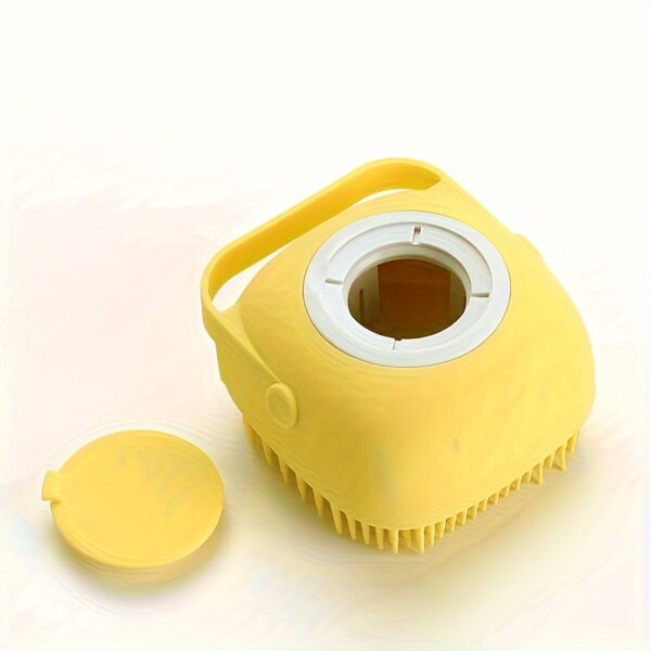 Silicone Pet Shampoo Brush - Massage Rubber Bath Comb with Shampoo Storage for Dog & Cat - Pet Grooming Tool Christmas Gift - Image 10