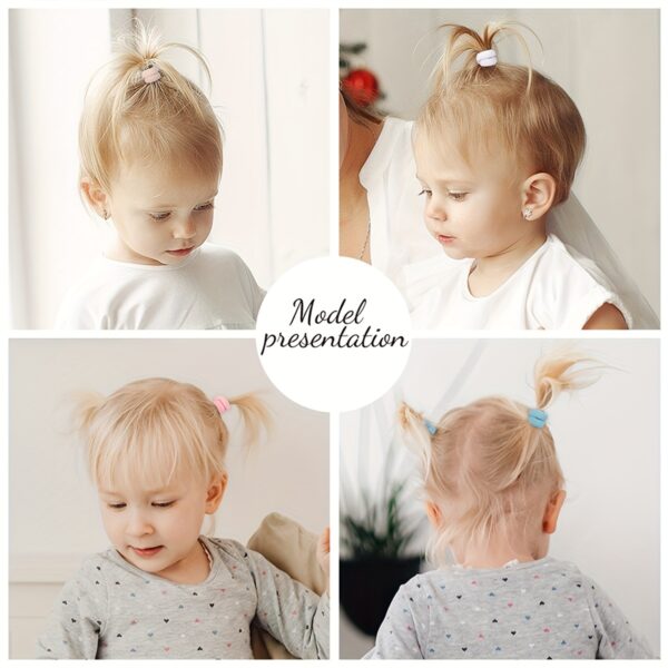 100/300pcs Children's Elastic Hair Rope, Girls Scrunchies Hair Accessories Sets, Ideal choice for Gifts - Image 11