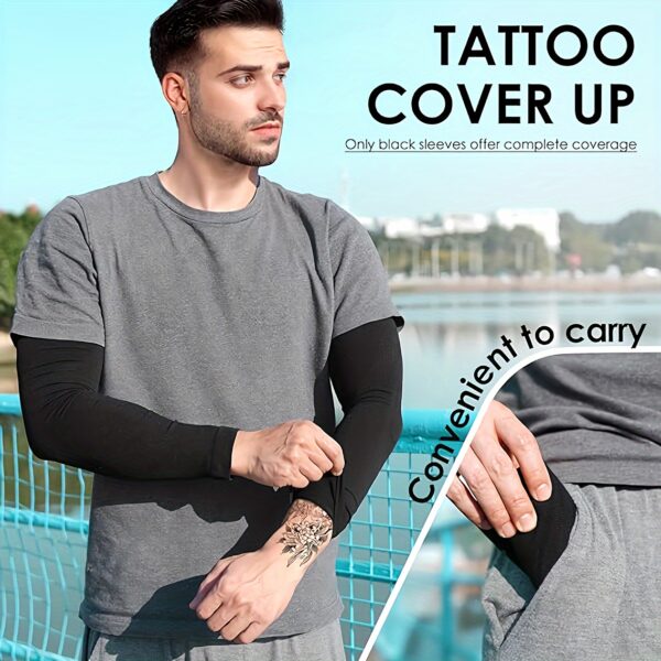 Cooling Arm Sleeves For Men And Women - UV Sun Protection For Golf, Cycling, Running, And Driving - Stay Cool And Protected All Day - Image 3