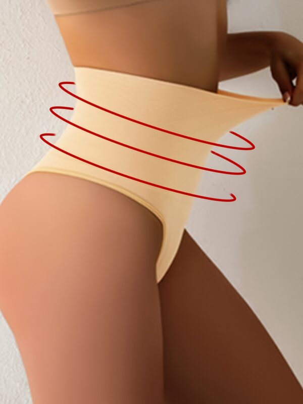 Seamless High-Waist Shaper Panties - Breathable Comfort, Firm Tummy Control - Essential Womens Shapewear for Daily Wear - Image 4