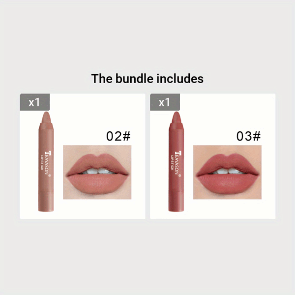 12 Colors Matte Moisturizing Lipstick Crayons - Long Lasting, Waterproof, Smooth, Fuller Lip Makeup Finish Valentine's Day Gifts - Image 21