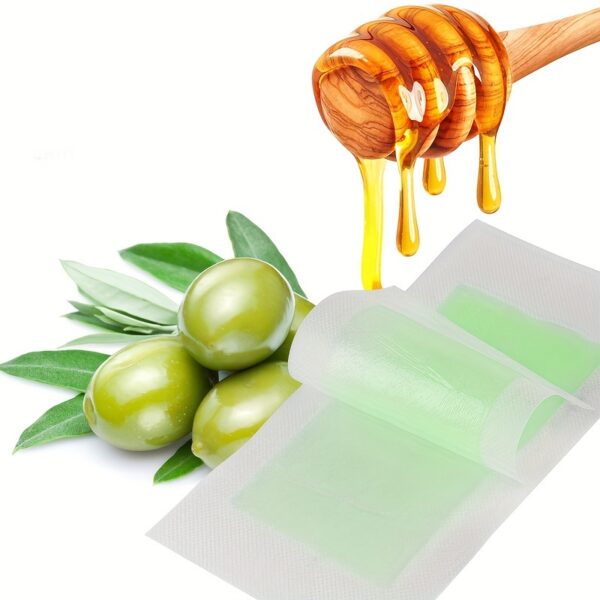 30pcs/set Honey Wax Strips, Facial Hair Removal Kit for Eyebrows, Upper Lip, Cheeks, Quick And Painless Hair Removal, Eyebrow Hair Remover - Image 5