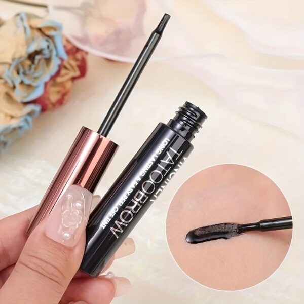 Waterproof Dye Eyebrow Gel Semi-Permanent Long Lasting Black Brown Eyebrow Tattoo Tint Sweatproof Film Forming Tearing Off Eyebrow Cream - Image 11