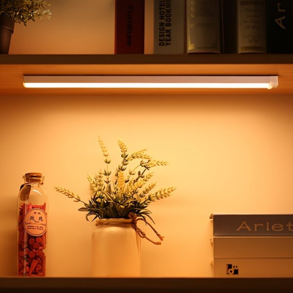 1pc Motion-Activated LED Light Bar - USB Rechargeable, Wireless, Ultra-thin with Magnetic Backing for Easy Placement in Kitchens, Hallways, Wardrobes - Ideal for Holiday Gifting - Image 12