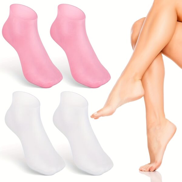 Silicone Gel Moisturizing Socks Aloe Socks Pedicure Socks For Dry Cracked Feet Heel And Softening Rough And Dead Skin