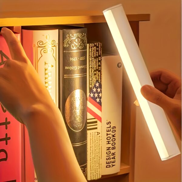 1pc Motion-Activated LED Light Bar - USB Rechargeable, Wireless, Ultra-thin with Magnetic Backing for Easy Placement in Kitchens, Hallways, Wardrobes - Ideal for Holiday Gifting - Image 4