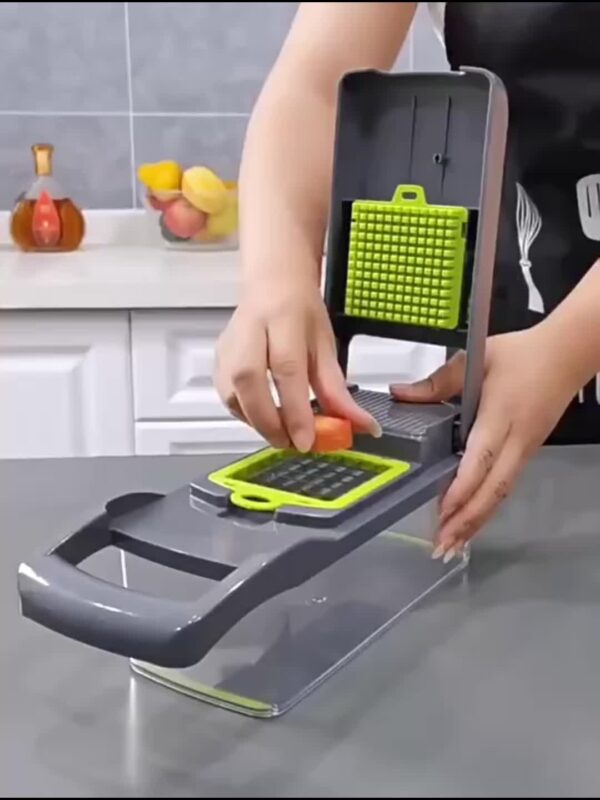 6/16pcs/Set, Vegetable Chopper, Multifunctional Fruit Slicer, Manual Food Grater, Vegetable Slicer, Cutter With Container, Onion Mincer Chopper, Household Potato Shredder, Kitchen Stuff, Kitchen Gadgets, Dorm Essentials - Image 12