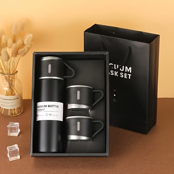 1set Thermal Mug 500ml/16.9oz, Stainless Steel Vacuum Insulated Bottle With Cup For Coffee Hot Drink And Cold Drink, Water Flask Back To School Supplies - Image 6