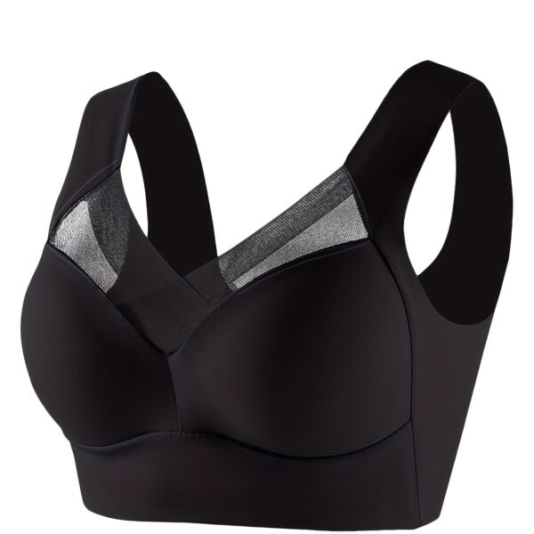 Women's Wireless Sports Bra with High Elasticity & Thin Molded Cups - No Underwire, Side Coverage, Push-Up Support for Yoga, Running, Gym - Soft Pink, Elegant Design, Machine Washable, Strapless Bra - Image 11