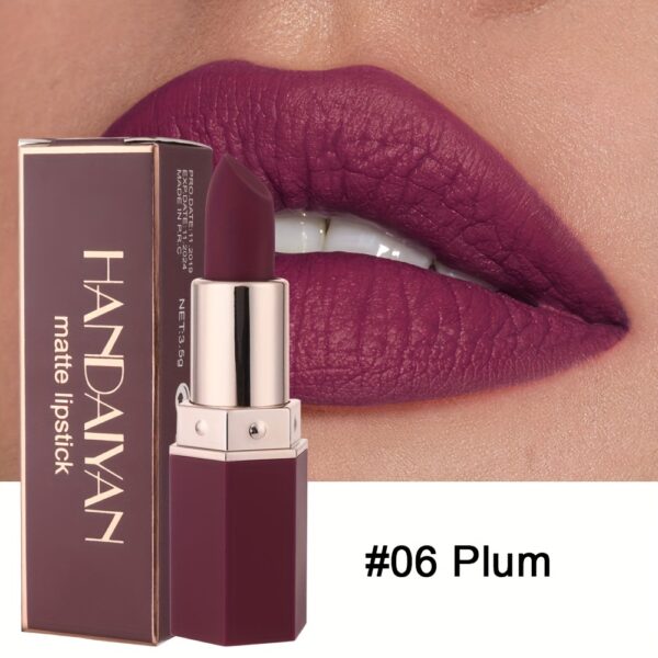 6-Color Single Matte Non-Stick Lipstick, No Fading, Long-Lasting Moisturizing And Waterproof Lipstick, Highlights The Complexion, Even Color, Delicate And Smooth Material, Classic 6 Colors, a Must-Have for Dating Parties, Interviews And Attending Events, - Image 10