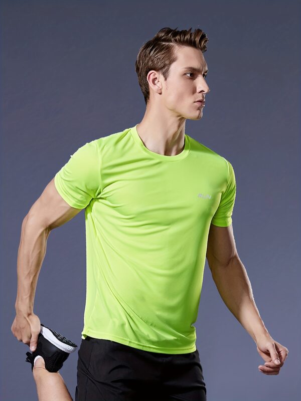 Men's Ultra-Light, Quick-Dry Sports T-Shirt - Breathable, Stretch-Fit for Running & Gym; Durable Everyday Wear - Image 5