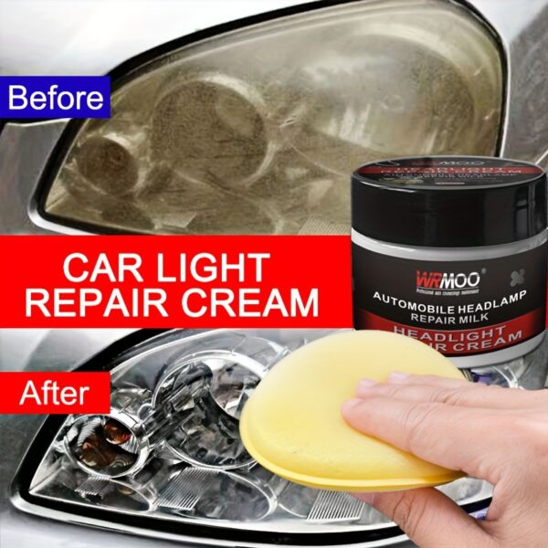 Car Headlight Restoration Kit - Crystal Plated Polish & Scratch Remover, Yellowing Prevention - Image 5