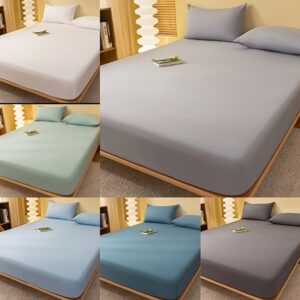 1pc Soft Fitted Sheet, Comfortable and Multifunctional Mattress Protector, Suitable for Bedroom, Guest Room, Apartment, School, Four Seasons Bedding