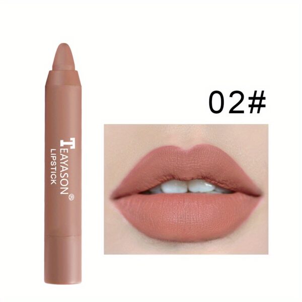 12 Colors Matte Moisturizing Lipstick Crayons - Long Lasting, Waterproof, Smooth, Fuller Lip Makeup Finish Valentine's Day Gifts - Image 5